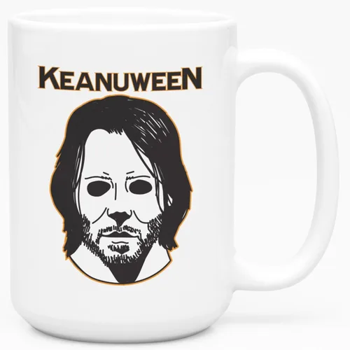 Miniatura 161 de LookHUMAN Taza de Café de Halloween – Halloween Is Meowgical Tazas, Taza de Café Espeluznante Idea de Regalos de Taza, 15 Onzas 10-Blanco