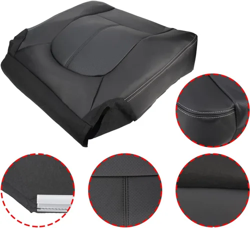 Miniatura 2 de Carbhub Cubierta de asiento de cuero de microfibra para Ford F250 F350 2011 2012 2013 2014 2015 2016