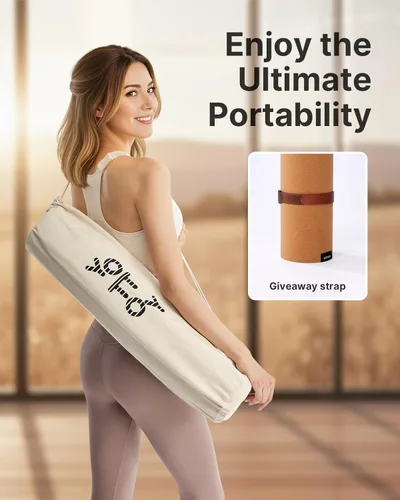 Miniatura 6 de YOTTOY Esterilla de Yoga, Esterilla de Yoga Caliente Antideslizante con Diseño Anti-desgarro y Goma Natural Ecológica con Correa y Bolsa