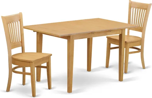 Miniatura 19 de East West Furniture NOVA5-BLK-W - Juego de muebles de comedor de 5 piezas, incluye una mesa de cocina rectangular con hojas de mariposa y 4 sillas