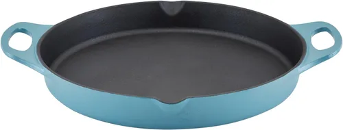 Miniatura 16 de Rachael Ray NITRO Sartén de Hierro Fundido con Mango Auxiliar y Picos Vertedores, 12 Pulgadas, Gris