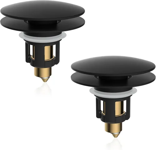 Miniatura 15 de iFealClear Tapón Universal para Lavabo de Baño, Colador de Drenaje Emergente de Metal con Cesta Recoge Pelo, Compatible con 1.1"-2.36" de Lavabo EE.