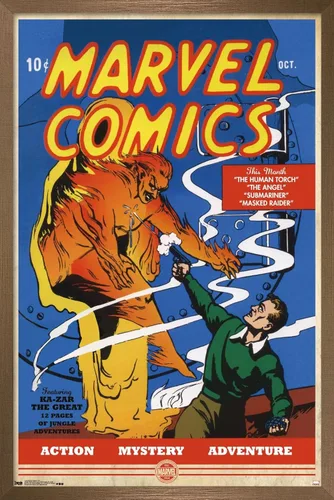 Miniatura 13 de Trends International Marvel Comics - Póster de pared de The Very First Marvel Comics #1, 22.375 x 34 pulgadas, versión premium sin marco