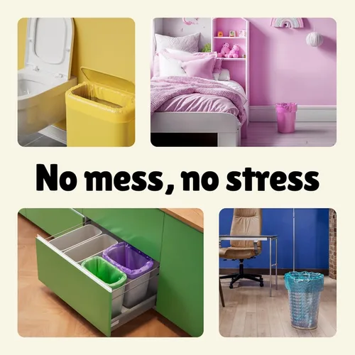 Miniatura 4 de Forid Bolsas de basura pequeñas para baño, bolsas de basura de 2.6 galones, sin perfume, extragruesas y fuertes, para latas de basura para el hogar