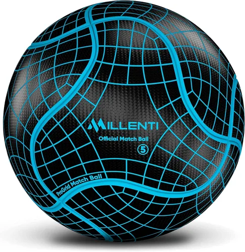 Miniatura 13 de Balón de fútbol Millenti tamaño 5 – Reverse Bend-It – Balón de fútbol con alta visibilidad, fácil de rastrear – Balones de fútbol oficial con unión