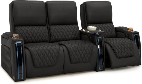 Miniatura 75 de Seatcraft Apex Zero-Gravity CoolZero - Asiento de cine en casa de cuero italiano, reposacabezas eléctrico, lumbar eléctrico, reclinable eléctrico