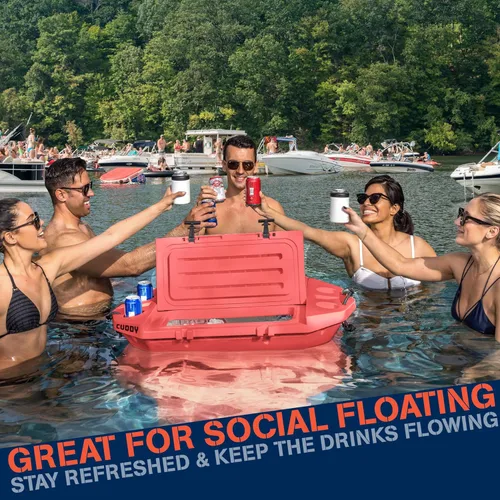 Miniatura 2 de CUDDY - Enfriador flotante y recipiente de almacenamiento en seco para tierra y agua, 40 cuartos de galón, ideal para río, playa, kayak, piscina