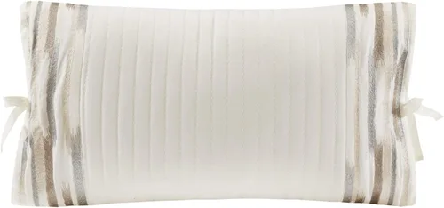 Miniatura 8 de N Natori Sakura - Almohada decorativa oblonga de algodón bordada, 12 x 20 pulgadas, 12 x 20 pulgadas