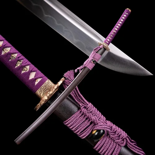 Miniatura 9 de Katana Sword - 41" Full Tang Real Samurai Sword, Handmade Clay Tempered Spring Steel, Razor Sharp Japanese Samurai Swords Impressive Gift for