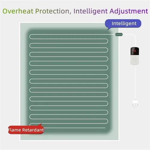 Miniatura 6 de Heated Floor Carpet, Graphene Electric Heated Area Rug with Timer Fast Heating,Floor Heating Mat,Infrared Radiant Floor Heater,for Living Room