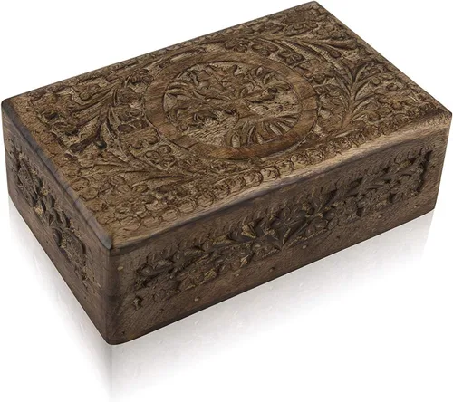 Miniatura 6 de Grandes ideas de regalo de cumpleaños, caja de joyería decorativa hecha a mano con árbol de la vida, caja del tesoro, organizador de joyas, caja