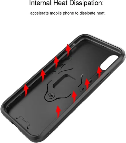 Miniatura 6 de Funda para Xiaomi Redmi Note 8 Pro con protector de pantalla de vidrio templado híbrido resistente Armadura protectora con soporte de anillo de 360