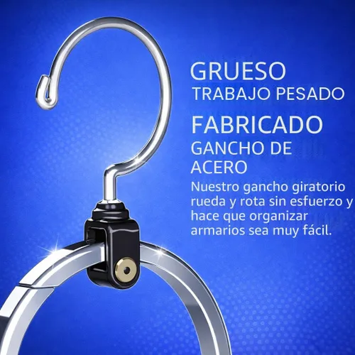 Miniatura 12 de ROLLY HANGER Perchas multiusos para armario, colgador de corbata y cinturón para armario, gran organizador de cinturón que ahorra espacio