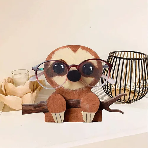 Miniatura 4 de Divertido soporte de lentes de animales, bonita exhibición de gafas de sol en forma de gato, soporte para gafas de mascotas para decoración