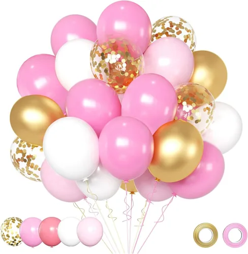 Miniatura 11 de Globos negros y dorados, 50 globos de confeti negro y dorado de 12 pulgadas, decoraciones de fiesta para cumpleaños, graduación, Año Nuevo, boda