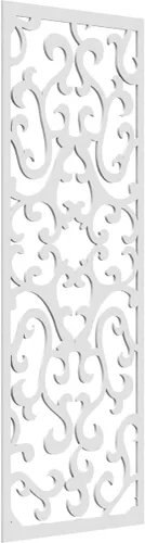 Miniatura 159 de Smithfield Paneles de pared decorativos de madera con calado, 13 3/8 pulgadas de ancho x 34 3/8 pulgadas de alto x 3/8 de alto, roble rojo rojo