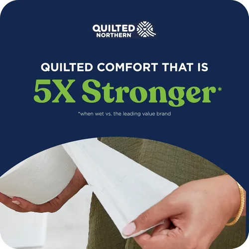 Miniatura 3 de Quilted Northern Papel higiénico ultra suave y fuerte, 32 megarrollos = 128 rollos regulares, 5 veces más fuerte*, papel higiénico suave de primera