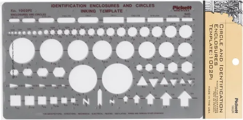 Miniatura 8 de Pickett plantilla 10 para tuercas y cabezas hexagonales isométricas.