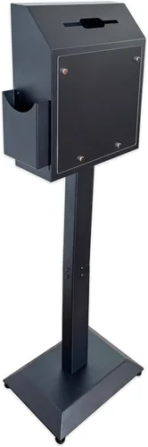 Caja de sugerencias con soporte, caja de ofertas de pie, con cerradura de combinación de metal, caja fuerte para votar, caridad, donación, iglesia,
