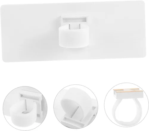 Miniatura 5 de ibasenice Estación de logotipo de micrófono, superficie en blanco para diseño acrílico para entrevistas y eventos, fácil de asegurar y usar