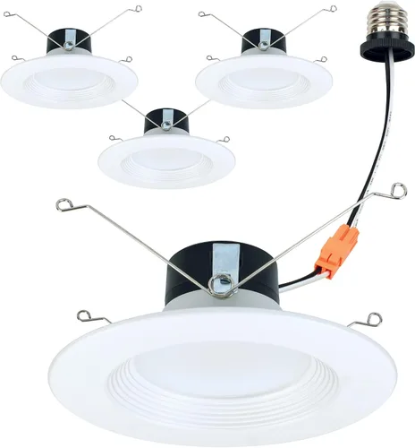 Armacost Lighting Retrofit - Focos empotrables inteligentes LED RGB+WW para remodelación, paquete de 4