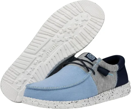 Miniatura 3 de Hey Dude Wally Tri Mocasines elastizados para hombre, cómodos y ligeros, sin cordones