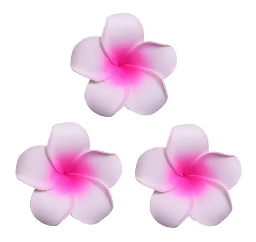 Miniatura 7 de Pinzas de espuma hawaiana de plumeria para mujer, para novia, boda, playa, tropical, vacaciones, fiesta, decoración para el cabello