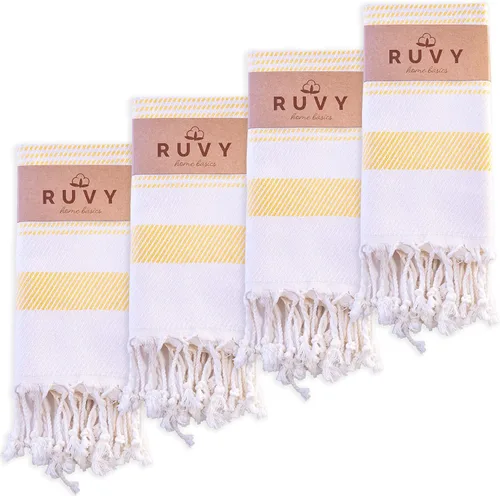 Miniatura 30 de Ruvy Home Basics - Juego de 2 toallas de mano turcas para baño, 18 x 40 pulgadas, algodón, toallas de mano decorativas para cocina, cocina, té, Negro