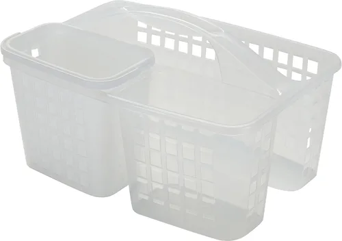 Miniatura 9 de Bath Bliss 2 en 1 portátil, organizador de ducha y baño para champú, acondicionador, jabón y cosméticos, en bolsa de baño gris (26118-GRIS)