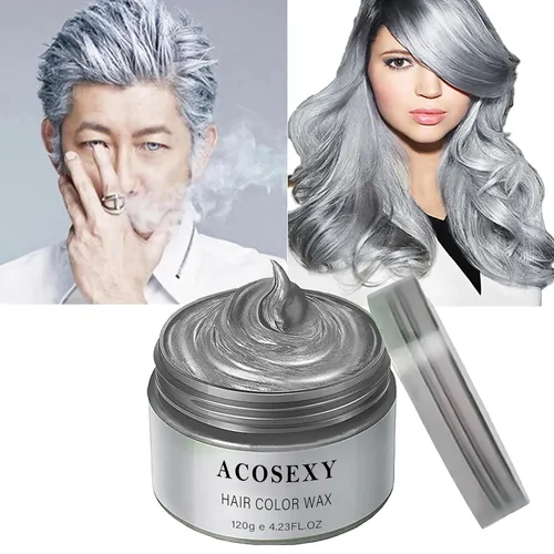 Miniatura 8 de YHMWAX Pomadas Temporales Coloridas para Peinar el Cabello - Gel Natural Desechable de Fuerte Sujeción para Fiestas, Cosplay, Mascarada (Azul)