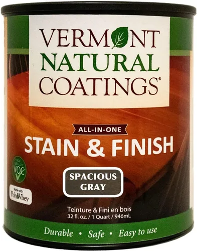 Miniatura 17 de Vermont Natural Coatings PolyWhey Stain & Finish - Westfield Walnut - Cuarto de galón Westfield Nogal