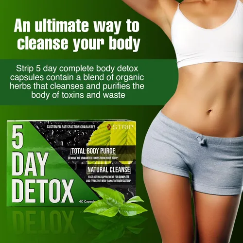 Miniatura 7 de Strip 5 Day Detox Cleanse - Limpieza completa del cuerpo Elimina toxinas e impurezas no deseadas - Apoyo de limpieza natural y saludable