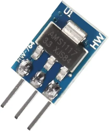 Miniatura 2 de Dorhea Paquete de 7 convertidores de 3.3V DC-DC Buck 3 pines AMS1117-3.3V DC 4.75V-12V a 3.3V Regulador de voltaje reductor fuente de alimentación