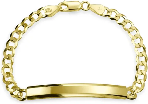 Miniatura 2 de Bling Jewelry Personalize Bar Name Plated identification ID Bracelet For Men with Mariner, Curb, Figaro, Link Chain .925 Sterling Silver Made In