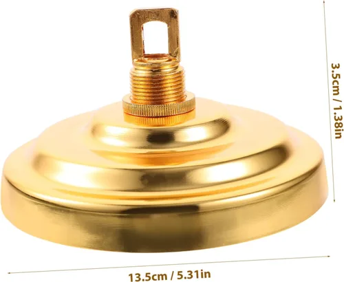 Miniatura 2 de Uonlytech Candelabro de techo para techo, placa de luz de techo resistente, sin deformación, adecuada para decoración de casa de campo a moderna