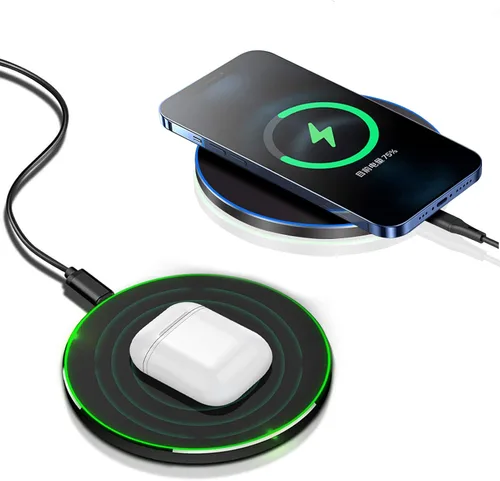 Miniatura 3 de Cargador inalámbrico rápido, almohadilla de carga inalámbrica de 20 W máx. compatible con iPhone 17/17 Pro/16/15/14/13/12/SE/XS Max/XR, AirPods