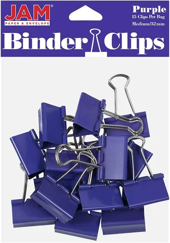 Miniatura 9 de Broches aprietapapeles JAM Paper®, Blanco