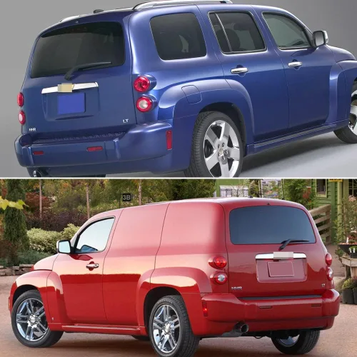 Miniatura 4 de 4 piezas Lentes Rojos para 2006 2007 2008 2009 2010 2011 Chevy HHR Carcasas de luz trasera inversa Carcasa roja.