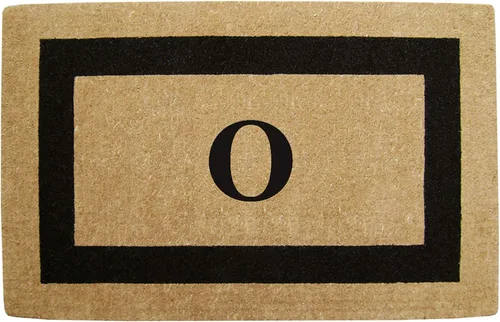 Miniatura 49 de Tapete de fibra de coco natural, para puerta de entrada, rectangular, resistente, para patio, atrapador de suciedad antideslizante, decoración
