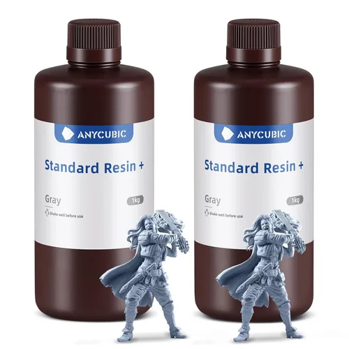 Miniatura 12 de ANYCUBIC - Resina de impresora 3D estándar actualizada, resina de curado UV rápido SLA de 405 nm, fotopolímero rápido y de alta precisión
