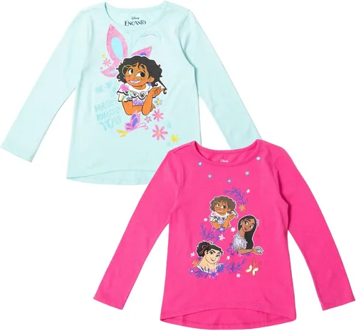Disney Encanto Isabela Luisa Mirabel - Paquete de 2 camisetas gráficas para niñas pequeñas a niños grandes