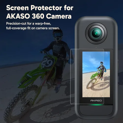 Miniatura 5 de AKASO Cámara de acción 360 con tarjeta MicroSD de 128 GB y paquete de protector de pantalla