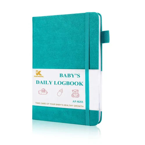Agenda de cuidado diario del bebé, libro de registro A5 para bebé recién nacido para seguimiento de la rutina diaria, 152 páginas fáciles de usar