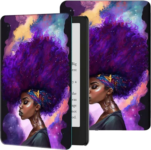 Miniatura 55 de Funda para Kindle de 6 pulgadas (11.ª generación, versión 2024/2022) delgada de piel sintética, ajustable, multiángulo, Smart Shell con función