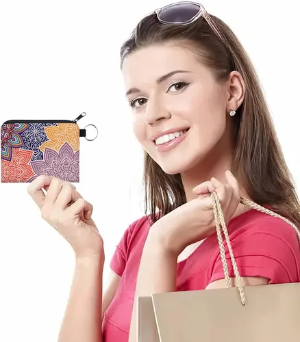 Miniatura 19 de Bolsa de maquillaje, bolsa de viaje, bolsa de cosméticos, organizador de artículos de tocador con cremallera pequeña para mujer, Paquete de 10