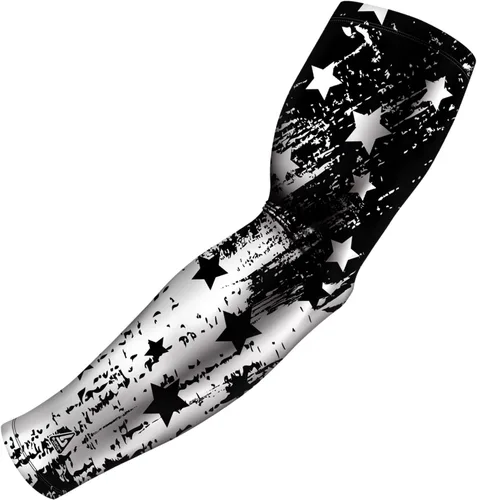 Miniatura 8 de B-Driven Sports Sleeve Pro-Fit - Manga Patriótica - Estados Unidos, Cuba, México, Israel, Canadá, Venezuela, Rep. Dominicana - Individual Bandera