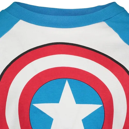 Miniatura 6 de Marvel Avengers Spider-Man Iron Man Capitán América Hulk Black Panther Miles - Paquete de 2 camisetas de manga larga para niños pequeños y grandes
