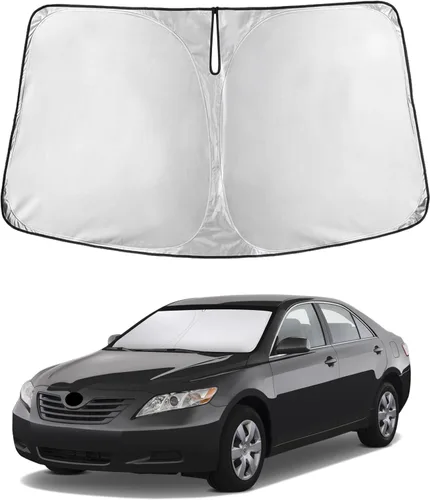 Miniatura 56 de Econour Parasol para parabrisas compatible con Honda Civic 2016-2021, protector de parasol plegable para ventana, bloquea los rayos UV y mantiene tu