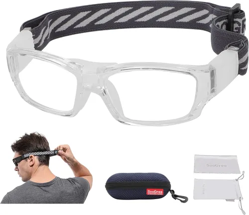 Miniatura 12 de SooGree Anteojos deportivos Gafas de baloncesto Fútbol Deportes Gafas protectoras Gafas graduadas reemplazables