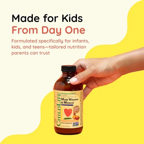 Miniatura 8 de ChildLife Essentials Multivitamínico y mineral para niños, vitaminas para niños, suplemento multivitamínico líquido para el bienestar de niños